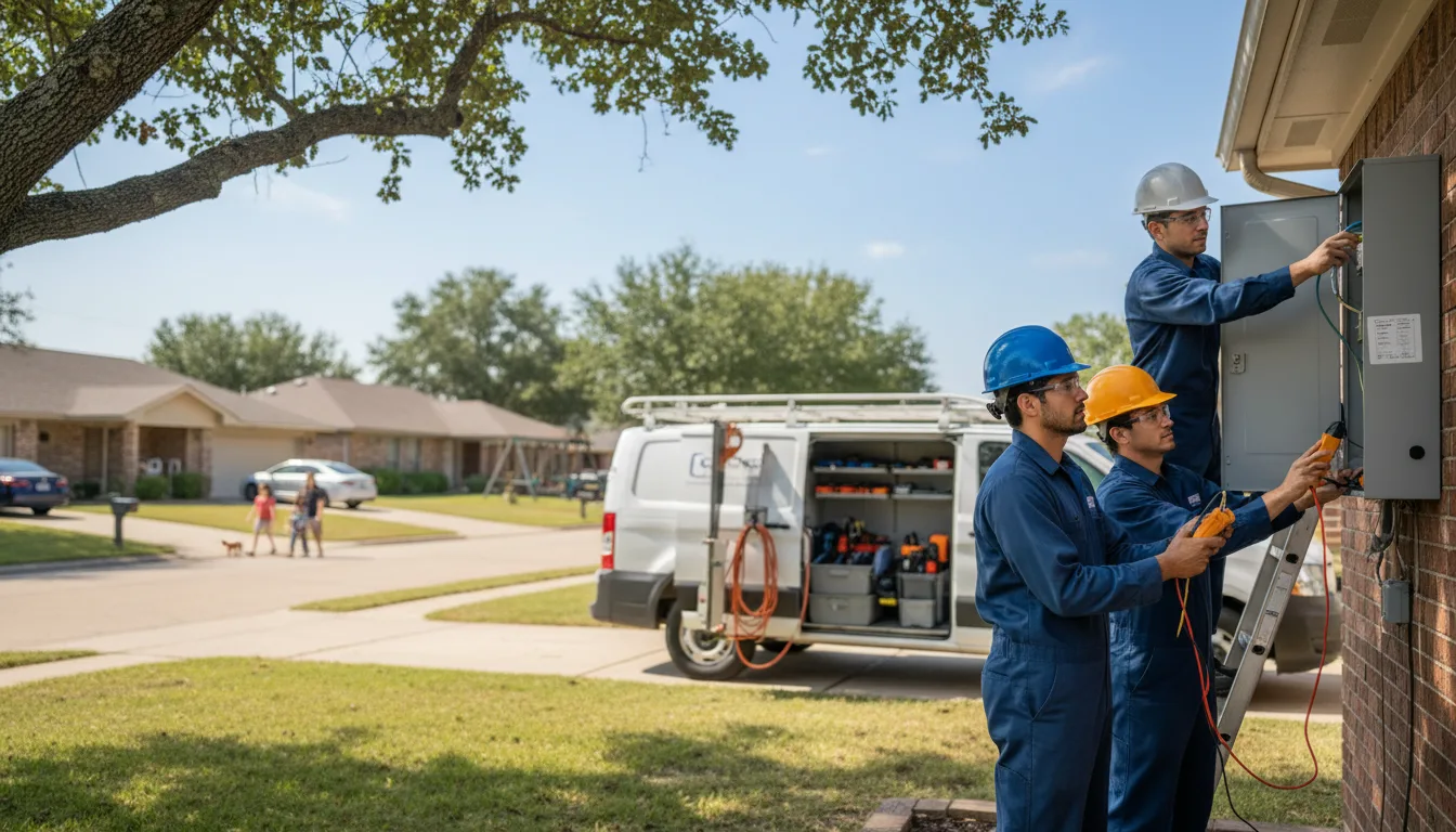 Certified electrician providing emergency electrical services in Marathon, IA